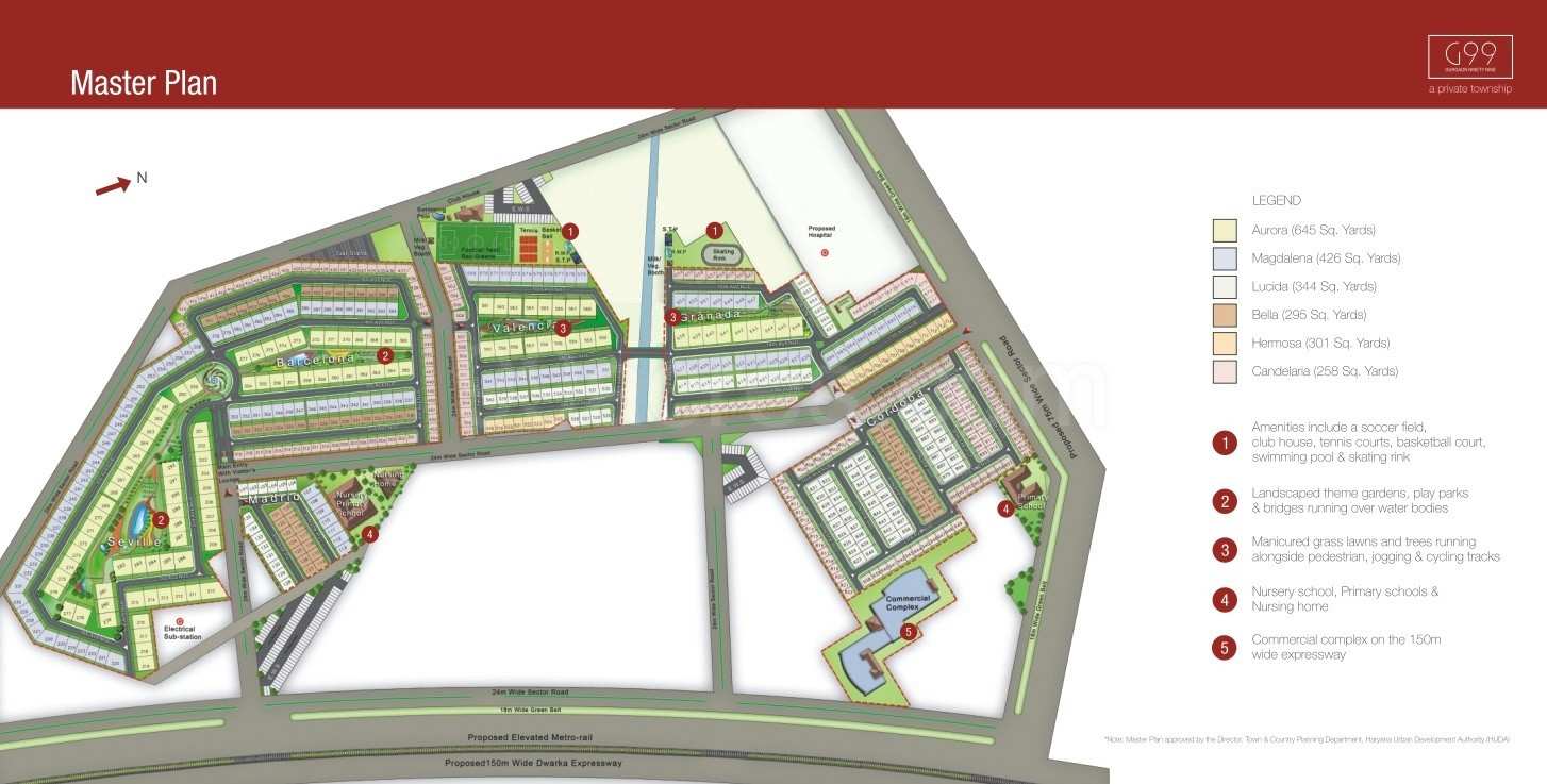 G99 Sector 99 Gurgaon plotted township near Dwarka Expressway