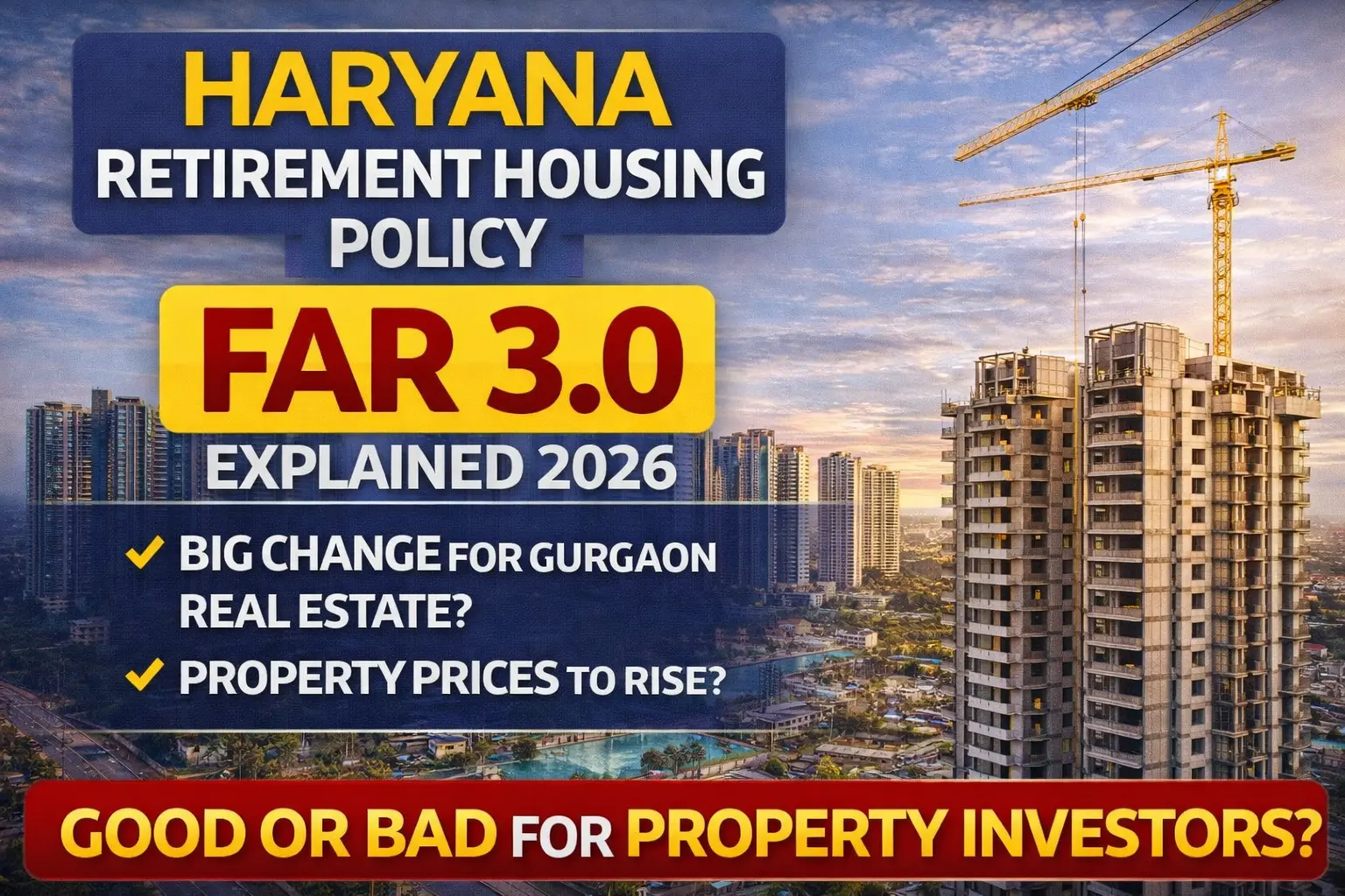 Haryana Retirement Housing Policy FAR 3.0 Explained 2026