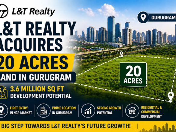 L&T Realty Buys 20 Acres in Gurugram
