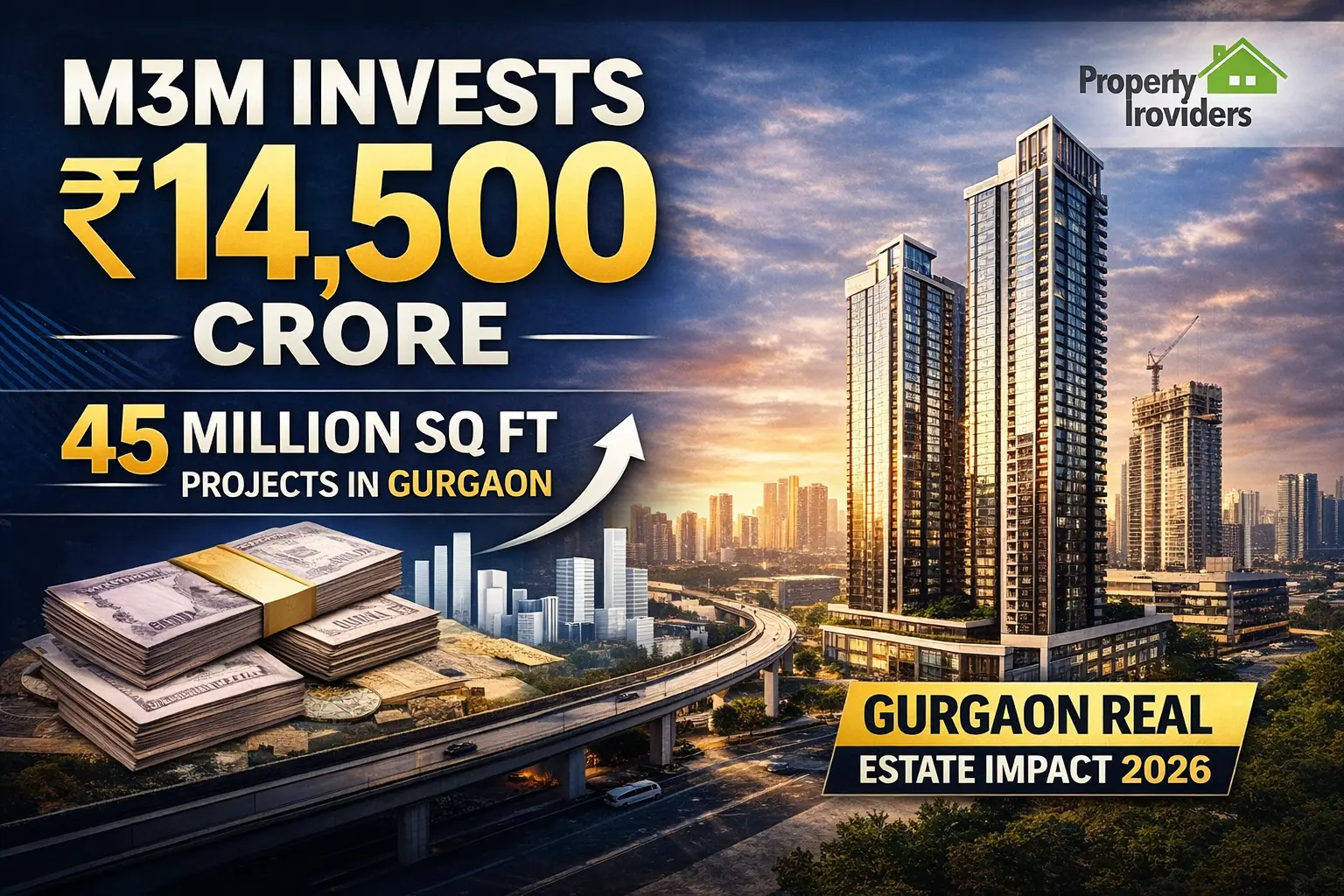 M3M ₹14,500 Crore Investment: 45 Million Sq Ft Portfolio & Gurgaon Impact 2026