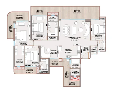 signature global tonino lamborghini residences sector 71 gurgaon floor plan 3 bhk