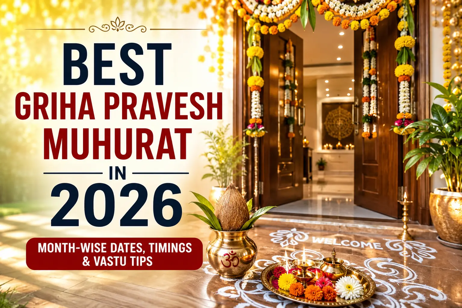 Best Griha Pravesh Muhurat in 2026: Month-Wise Dates, Timings & Complete Guide