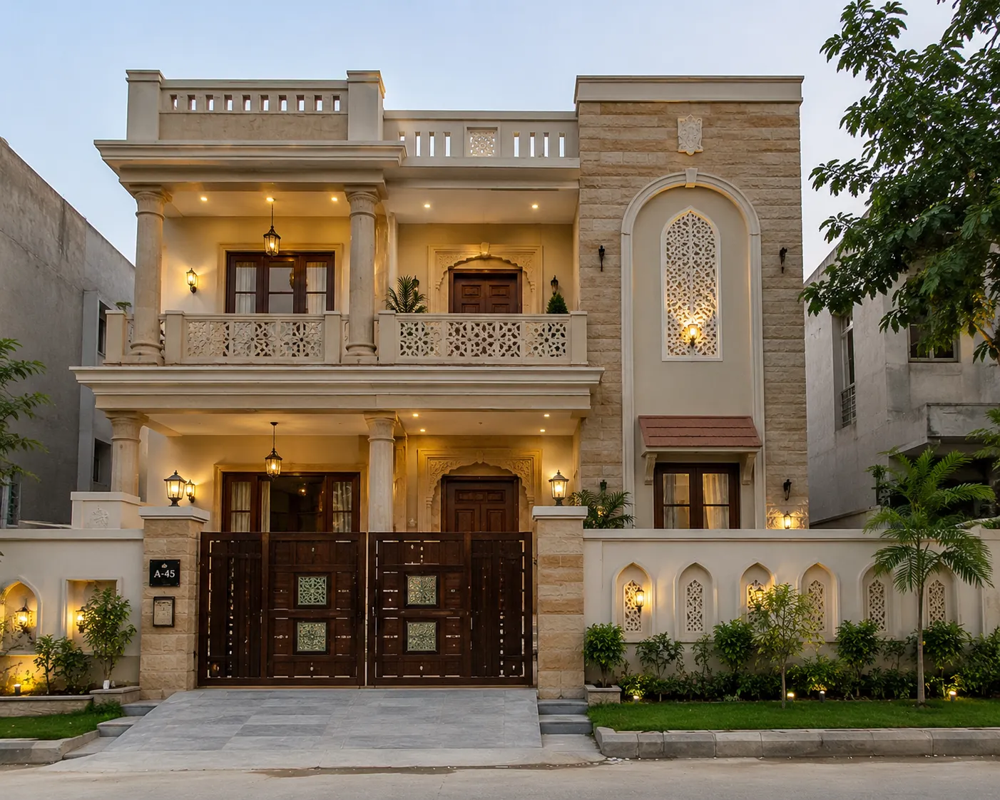 House Front Design Indian Style
