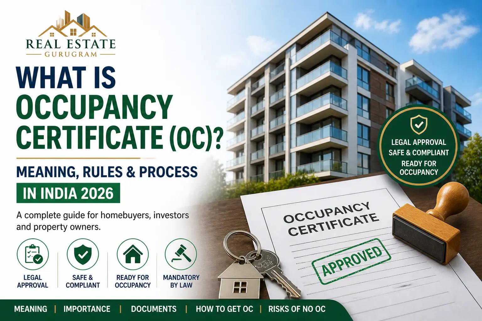 What is Occupancy Certificate OC in India 2026 meaning rules process explained