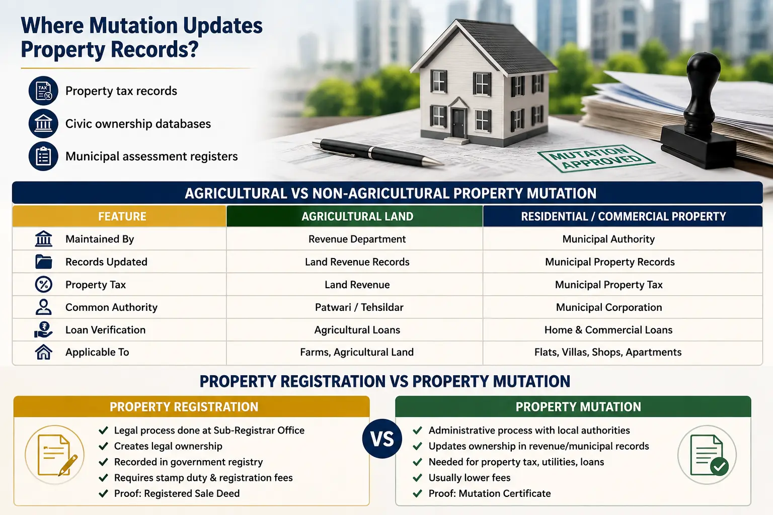 Agricultural vs Non Agricultural Property Mutation